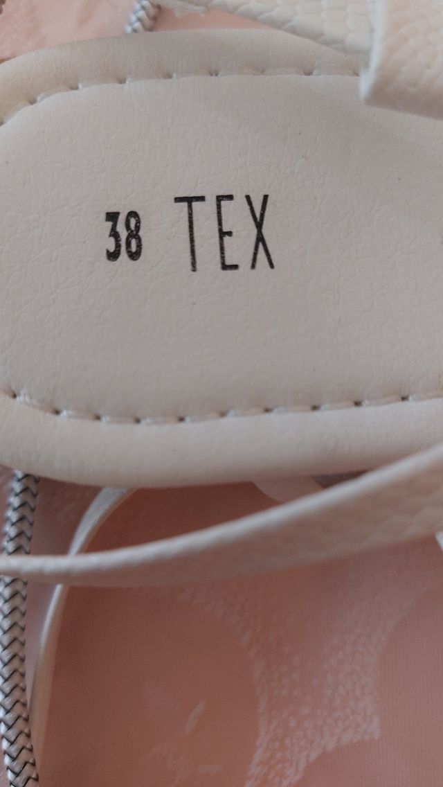 Sandalias blancas mujer talla 38