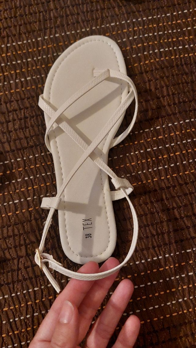 Sandalias blancas mujer talla 38