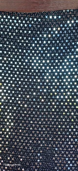 Mini abito paillettes argento