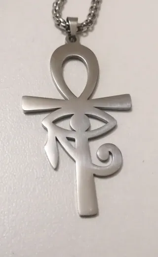 Cordoncillo  con cruz de la vida y Ojo de Horus