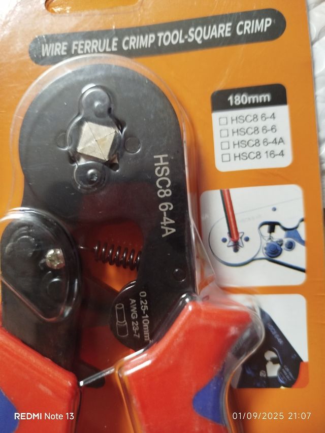 Crimpadora HSC8 6-4A (180mm)