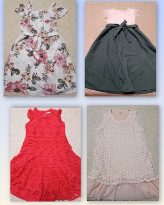 4 Vestidos niña - Primavera/Verano