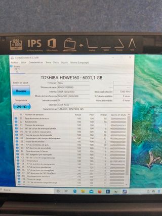 Disco Duro Toshiba X300 6TB 7200RPM SATA III 128MB