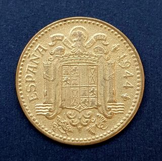 España 1 peseta de 1944, Franco