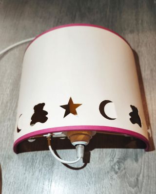 Lámpara infantil pared - Rosa/Blanca