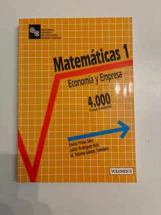 MATEMATICAS 1. 4000 PRUEBAS DE EVALUACION. ECON...