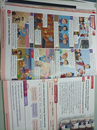 3Libros clase de inglés 4to.Be curious+libro ejer