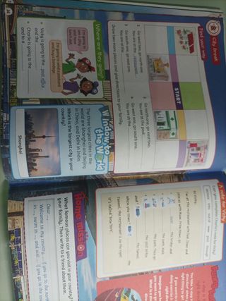  3Libros clase de inglés 4to.Be curious+libro ejer