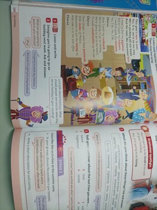  3Libros clase de inglés 4to.Be curious+libro ejer