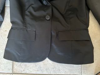 Giacca nera elegante vintage manica 3/4