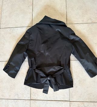 Giacca nera elegante vintage manica 3/4