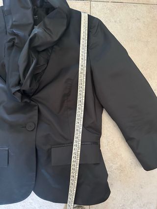 Giacca nera elegante vintage manica 3/4