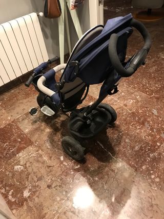Triciclo bebé - carrito azul
