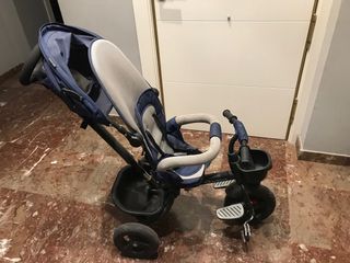 Triciclo bebé - carrito azul