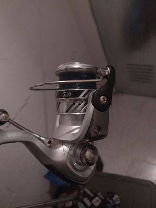 Caña spinning Yuki Spin Sey 2.10m y carrete daiwa