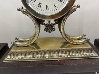 Orologio e candelieri vintage