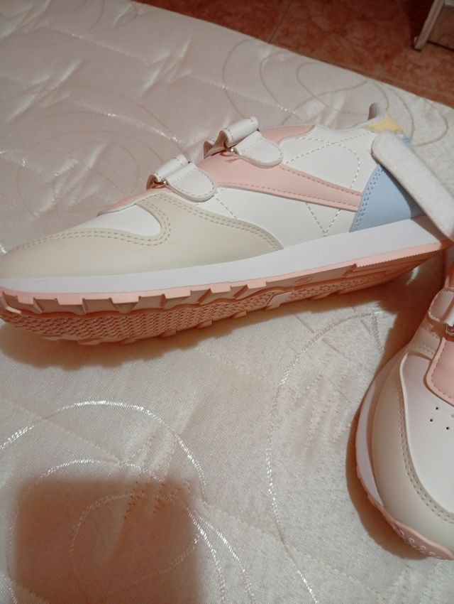 Zapatillas deportivas mujer rosa-blanco