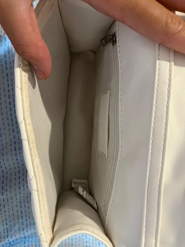 Mini borsa bianca Bershka