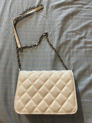 Mini borsa bianca Bershka