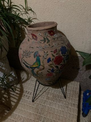 Tinaja pintada a mano