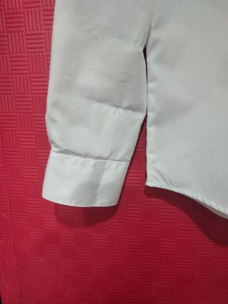 Camisa blanca mujer cuello mao manga larga Roger