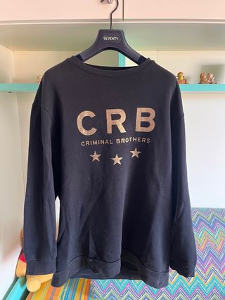 Felpa CRB Uomo Tg L Cotone