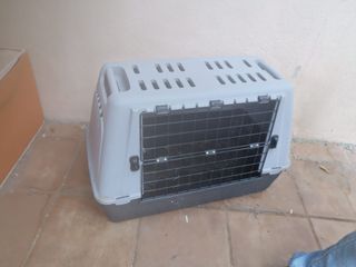 Transportín animales gris