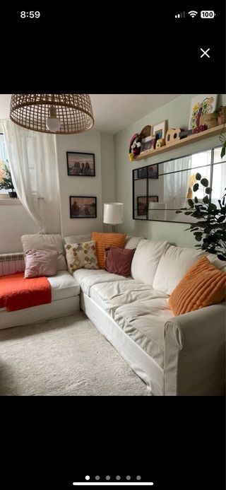 Sofá Ikea 3 plazas chaise longue
