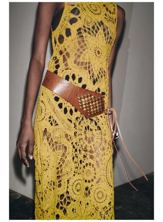 Vestido Asimétrico Crochet TALLA L