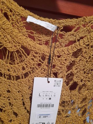 Vestido Asimétrico Crochet TALLA L