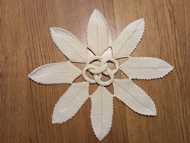 3 tapetes de ganchillo 