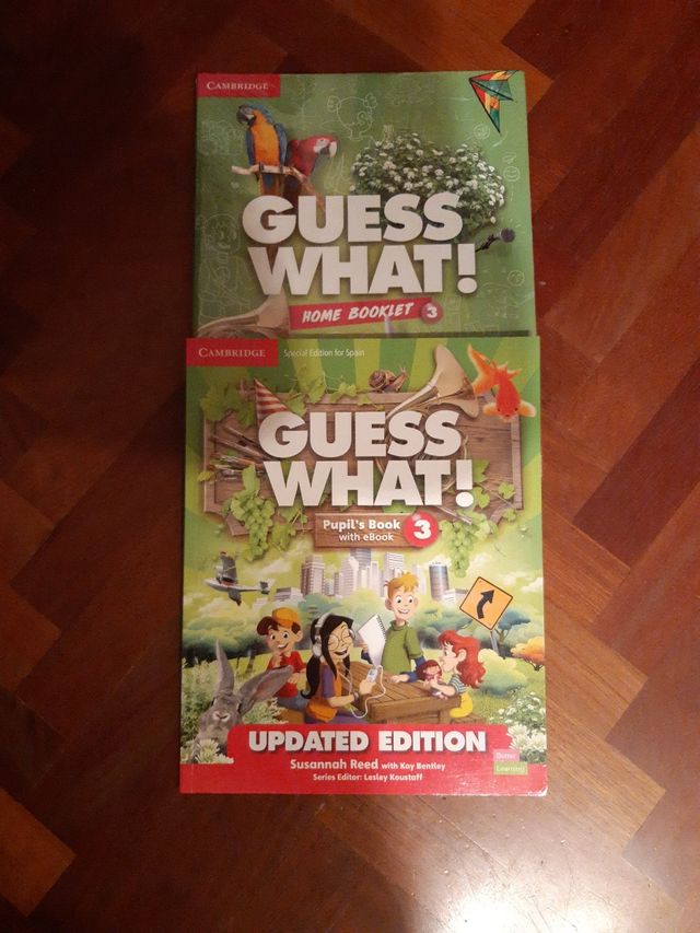 Libro y activity Guess What 3 Primaria Cambridge