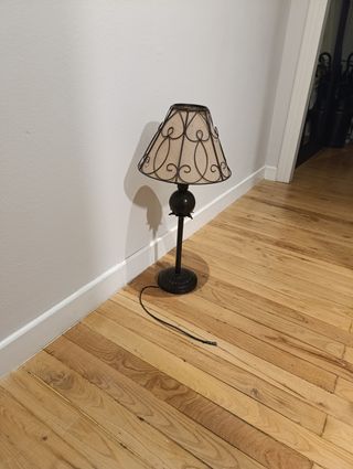 Lámpara mesa vintage - beige/negro