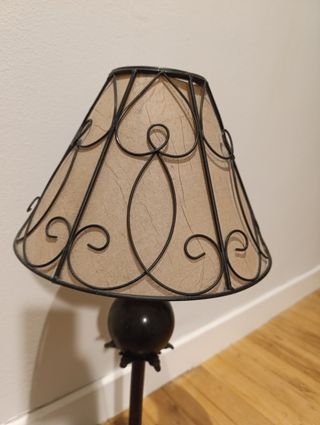 Lámpara mesa vintage - beige/negro