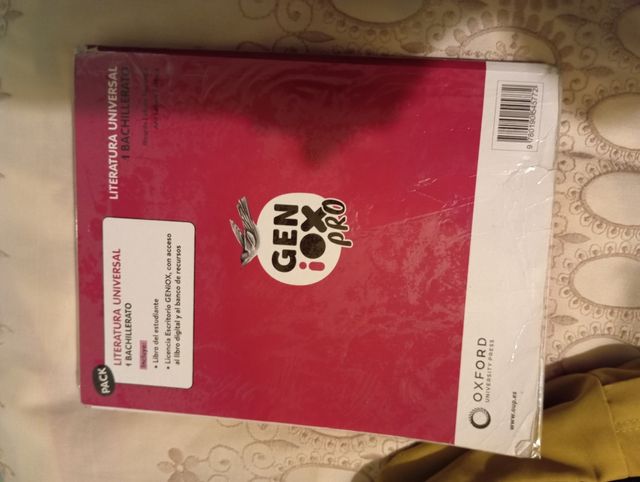 Literatura Universal 1º Bachillerato. Libro del...