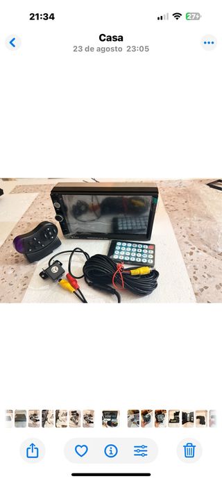Radio Coche 7" + Cámara