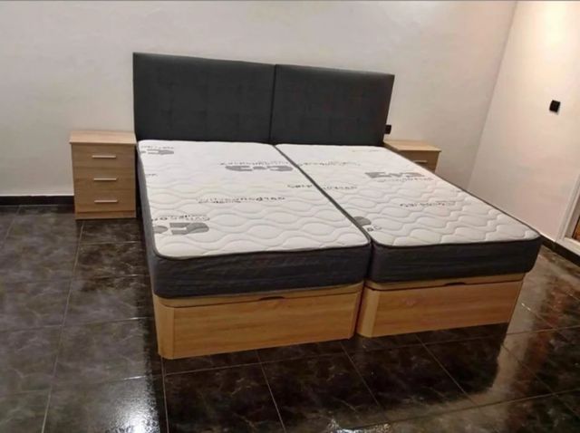 Letto, materasso, testiera, armadio, base imbottita...