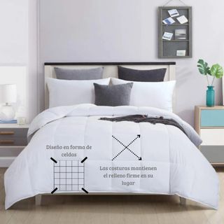 Edredón Nórdico Blanco Cama 135cm