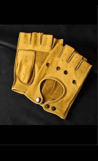 Guantes Piel - Sin Dedos Talla- L