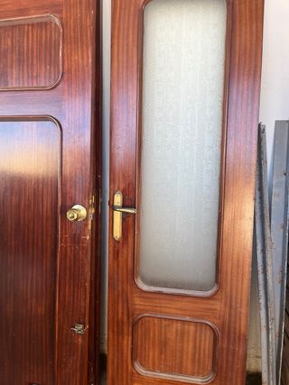 Puertas madera maciza de segunda mano