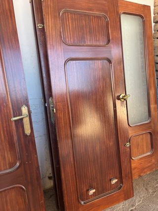 Puertas madera maciza de segunda mano
