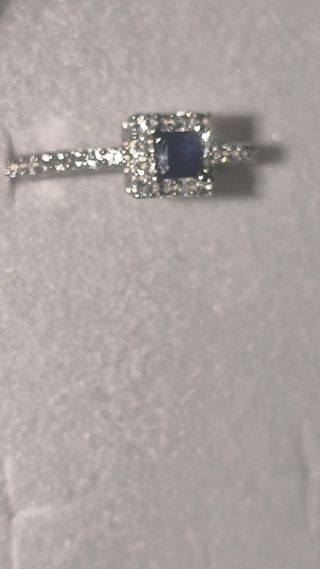 Anillo de Zafiro Topacios Plata de ley 
