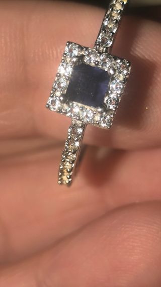 Anillo de Zafiro Topacios Plata de ley 