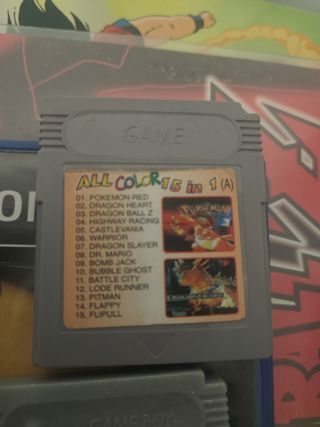 Pokemon red missigno Cartucho GameBoy 15 en 1