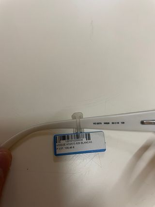 Gafas Vogue blancas - montura graduado