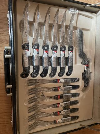 3 SET DI POSATE DA 6 CON VALIGIA 1 SET E' OFFENBAC