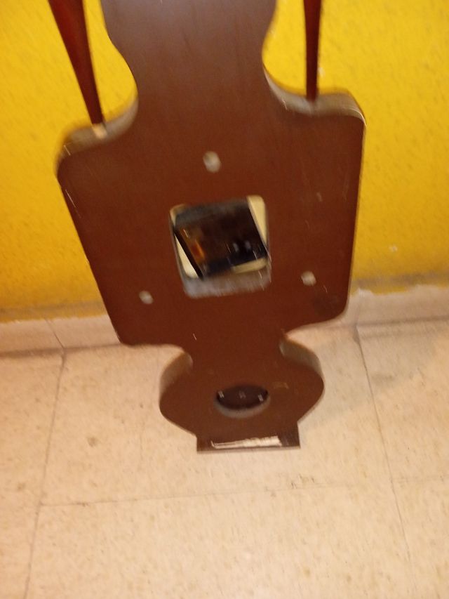 Relógio barómetro de madeira vintage