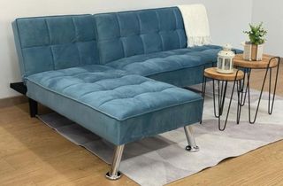 Sofá cama azul marino - envio gratis 
