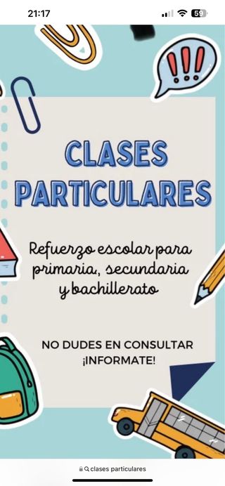Clases particulares PRIMARIA