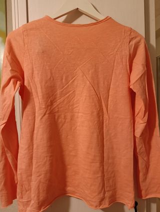 Camiseta manga larga naranja